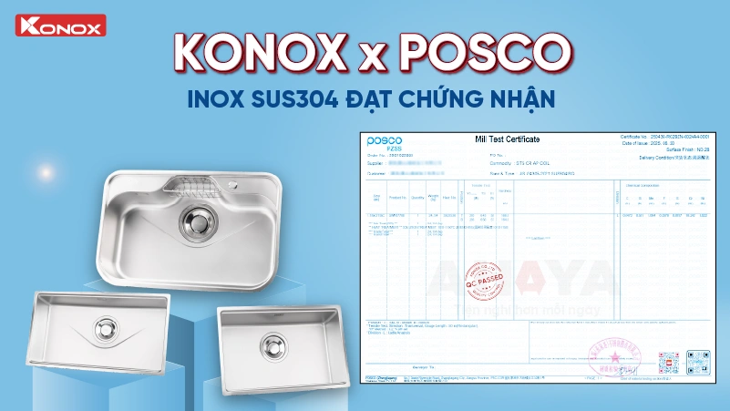Thép POSCO 304 an toàn vệ sinh thực phẩm khi tiếp xúc