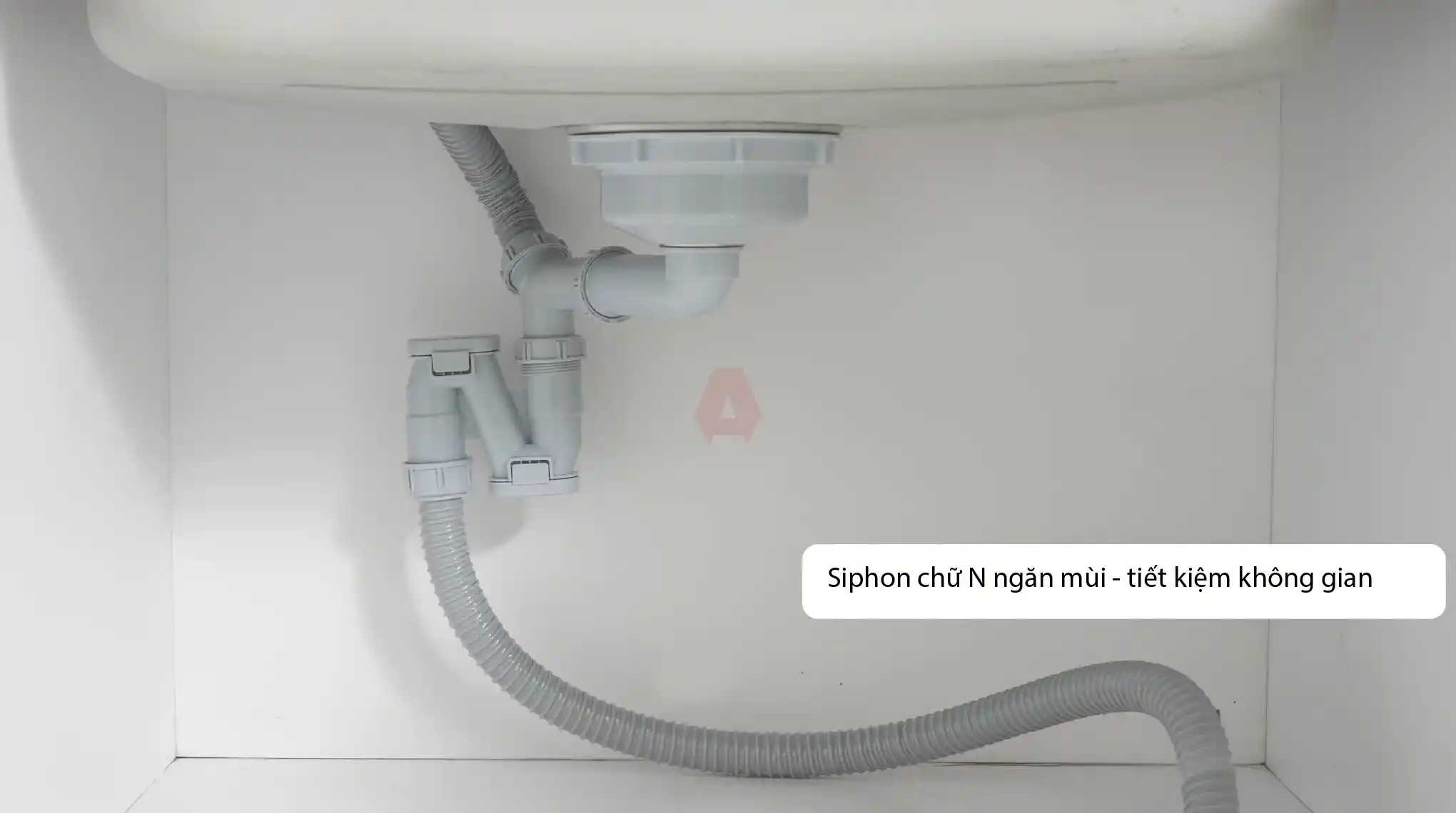 siphon của bồn rửa chén 1 hố