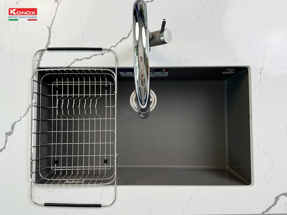 Bồn rửa chén 1 ngăn chất liệu đá Granite