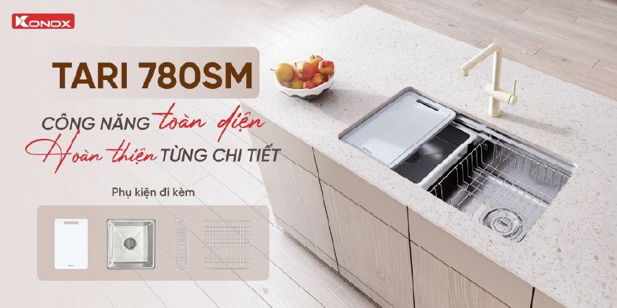 Bồn rửa chén Konox Tari 780SM