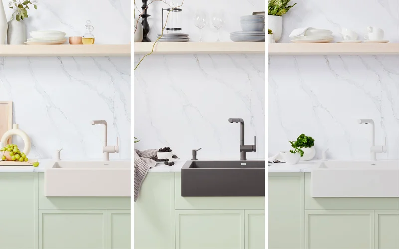 Bồn rửa chén phong cách Châu Âu hiện đại