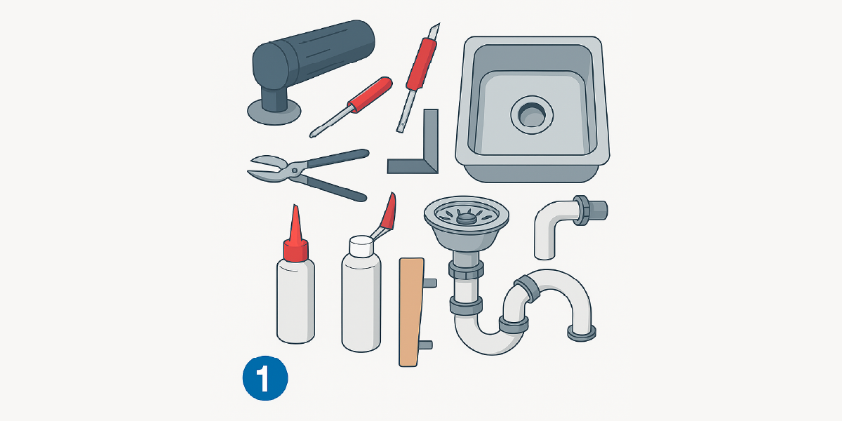 Chuẩn bị dụng cụ lắp bồn rửa chén