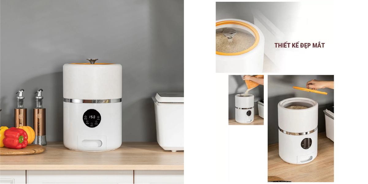 Thùng gạo Eurogold S300T bảo vệ và giữ an toàn gạo sử dụng