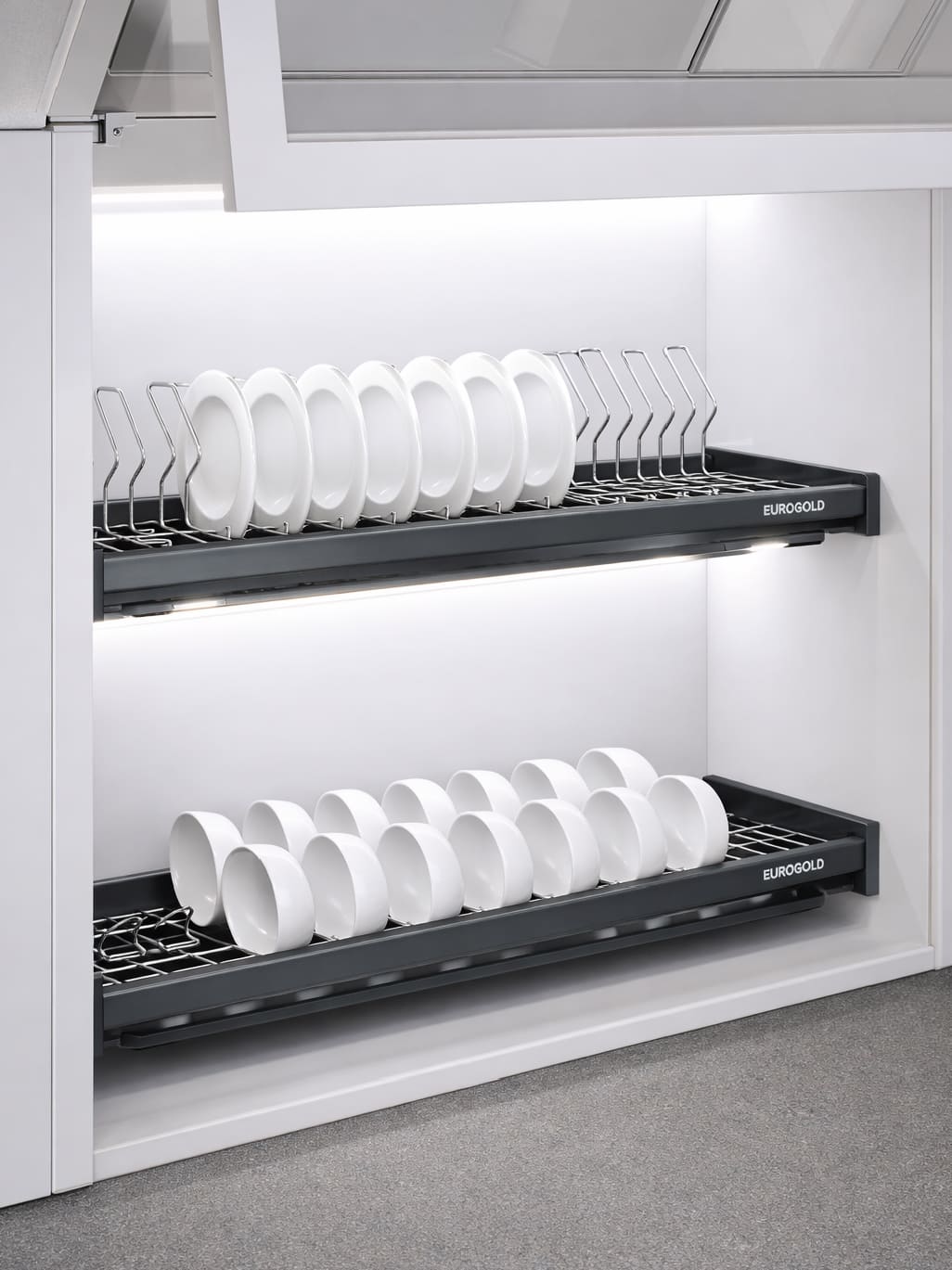 Kệ chén cố định Eurogold EPO8360VX oval 600mm - Tải trọng