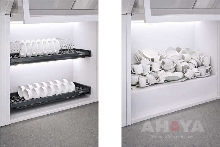 Kệ chén cố định Eurogold EPO8380VX oval 800mm - Tiện ích