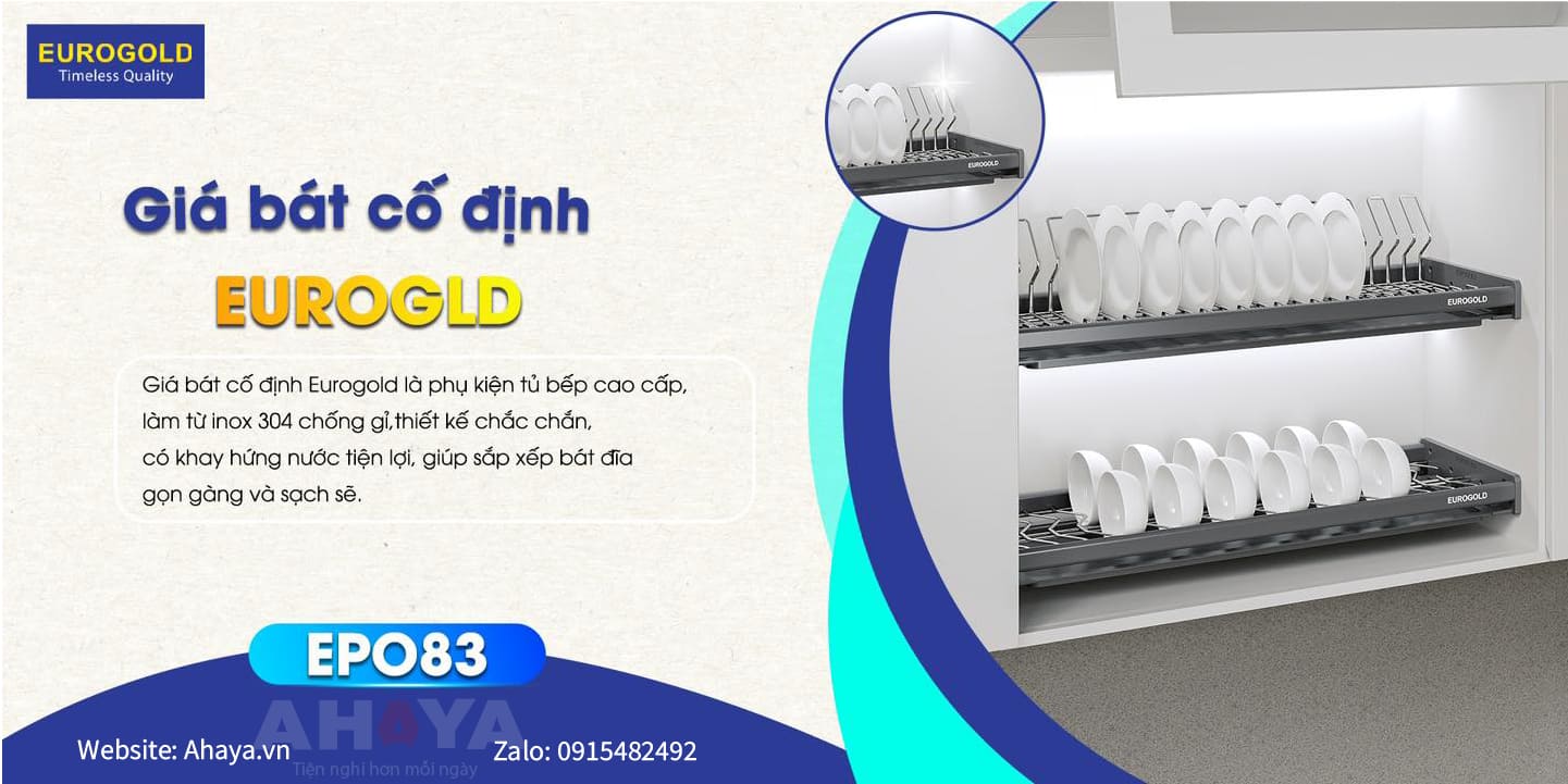 Kệ chén cố định Eurogold EPO8390VX oval 900mm - Phân loại