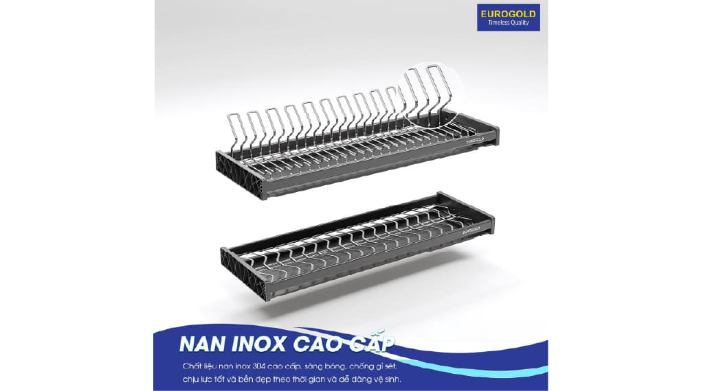 Kệ chén cố định Eurogold EPO8390VX oval 900mm - Chất liệu