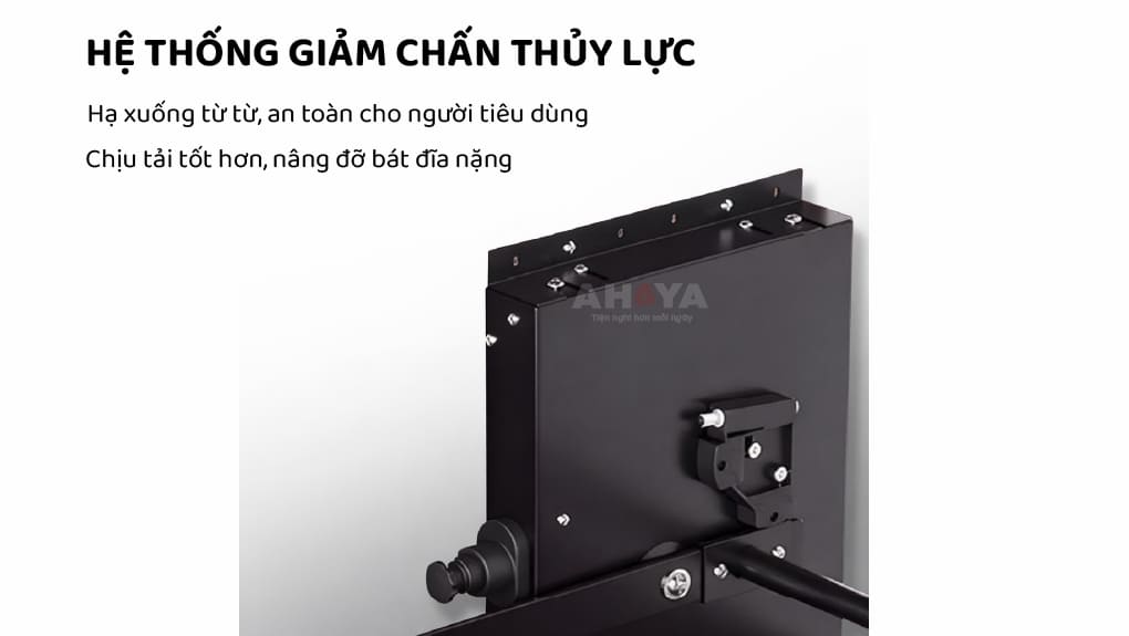 Kệ chén nâng hạ Eurogold EPO9370LX oval 700mm - Công nghệ Piston