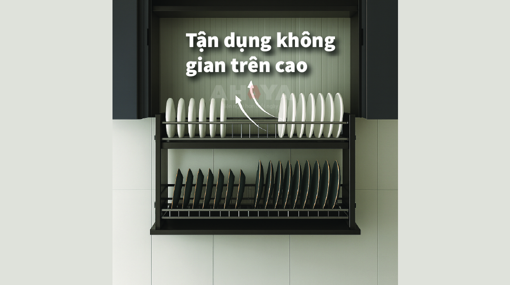 Kệ chén nâng hạ điện Eurogold ESP9980pro 800mm oval - thiết kế