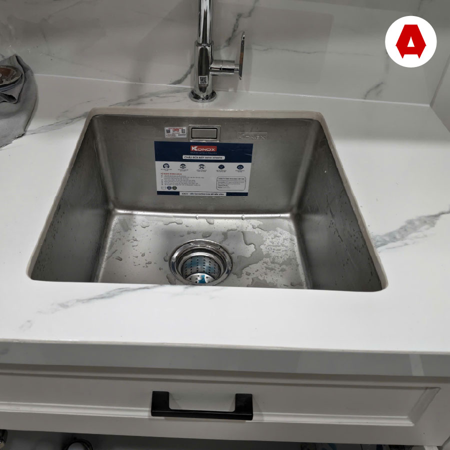 Bồn rửa chén Konox Tari 400SM - thực tế 1
