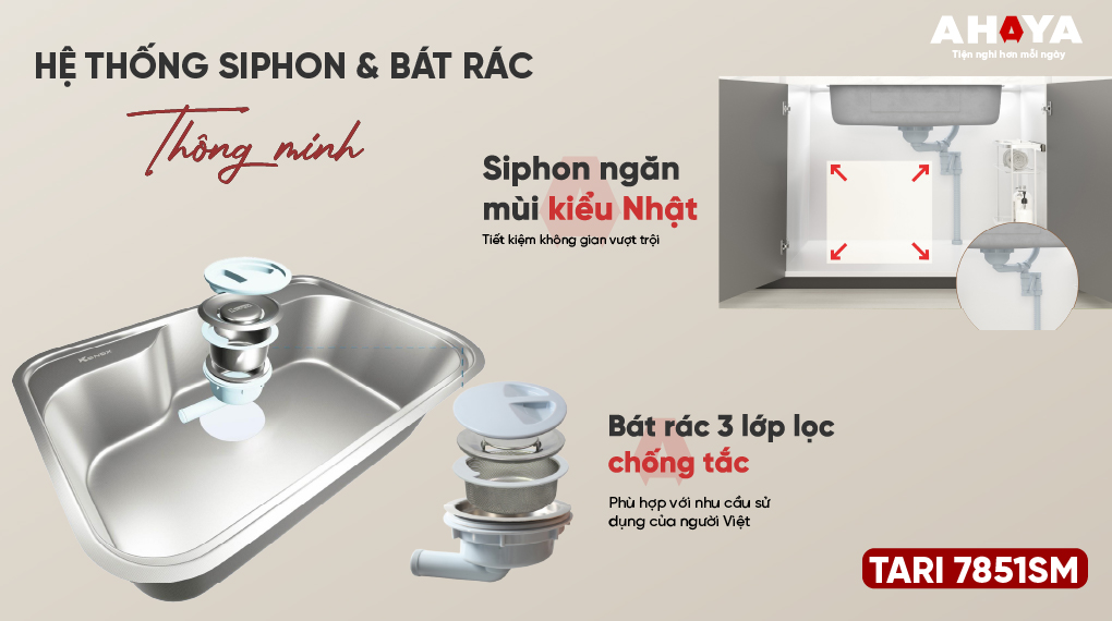 Bồn rửa chén Konox Tari 7851SM - Ảnh 7