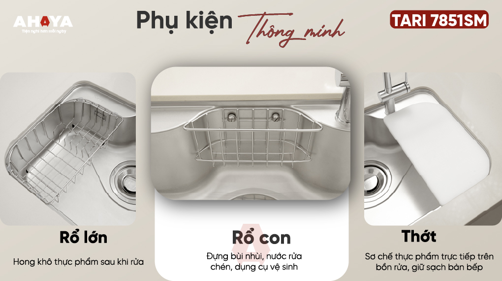 Bồn rửa chén Konox Tari 7851SM
