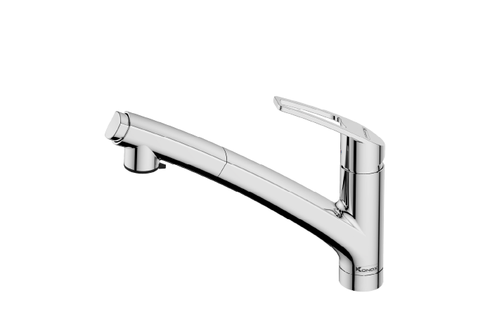 Vòi rửa chén Konox Kira Chrome phong cách nội địa Nhật