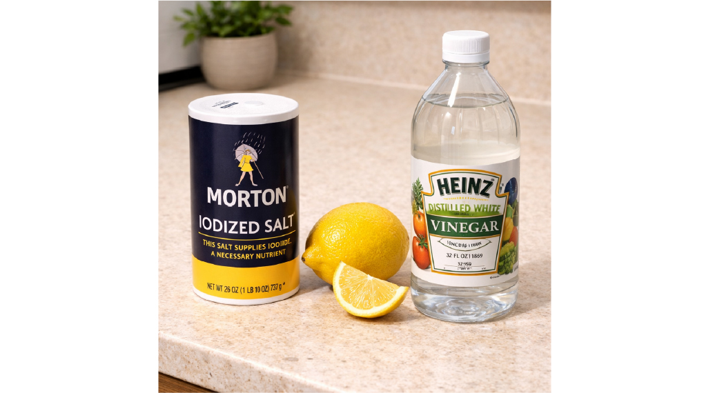 Cách vệ sinh bồn rửa chén bằng muối, chanh, giấm