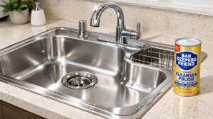 Cách vệ sinh bồn rửa chén inox