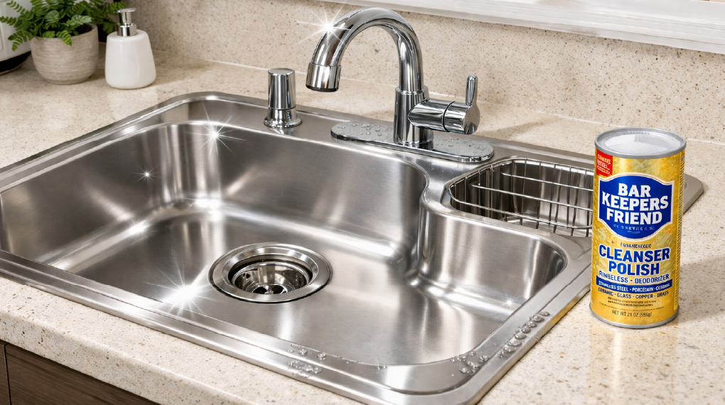 Cách vệ sinh bồn rửa chén inox