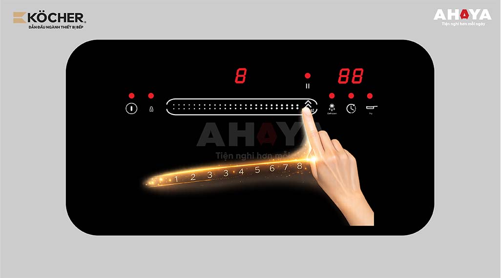 Bếp từ đôi âm Kocher DI-688SE - Tiện ích