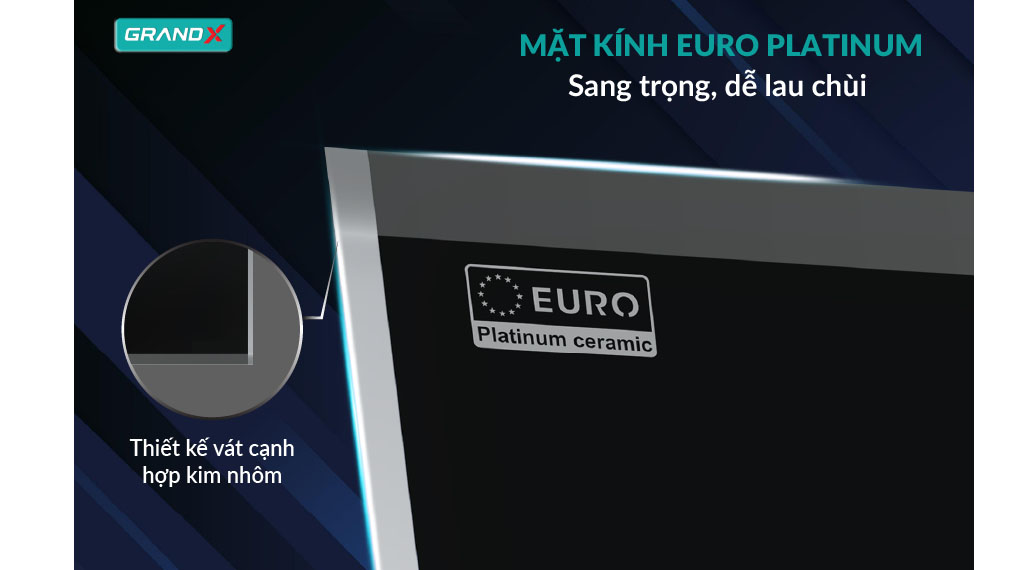 Bếp từ đôi lắp âm GrandX GX IH682SE - mặt kính