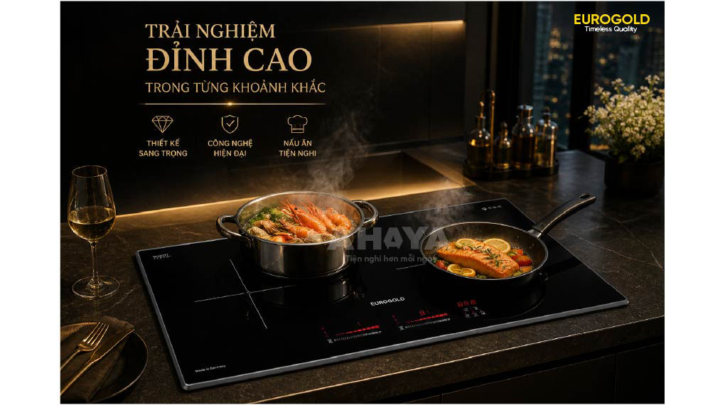 Bếp từ Eurogold EUH8989Pro 3700W - phối cảnh