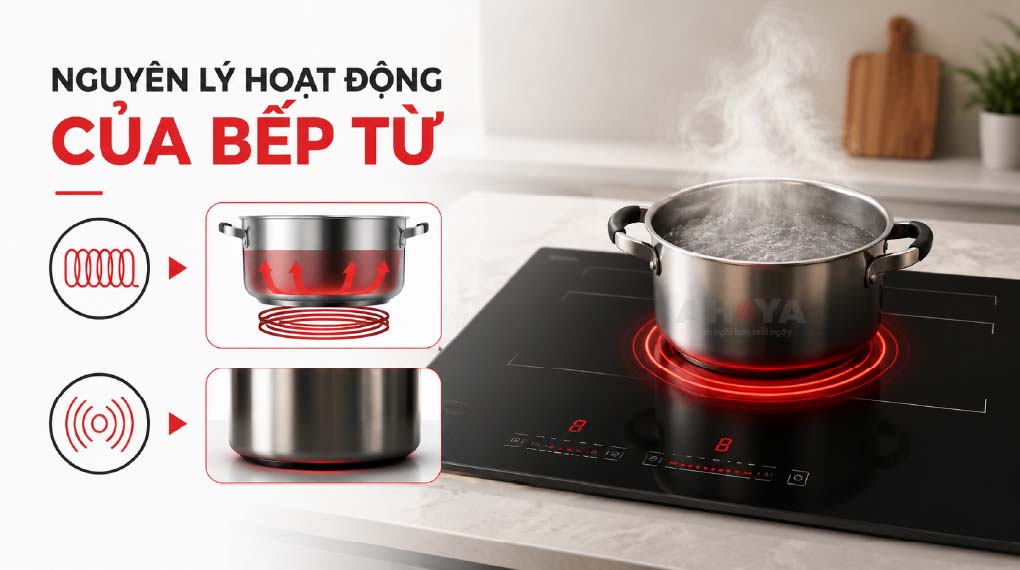Nguyên lý hoạt động của bếp từ