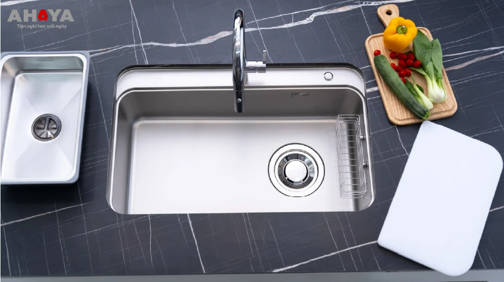 Bồn rửa chén 1 ngăn Nobinox NOVA a382 - thực tế