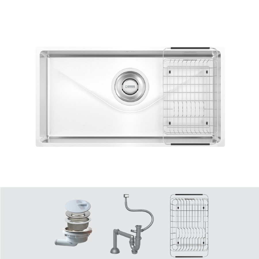 Bồn rửa chén Konox Tari 870SM - phụ kiện