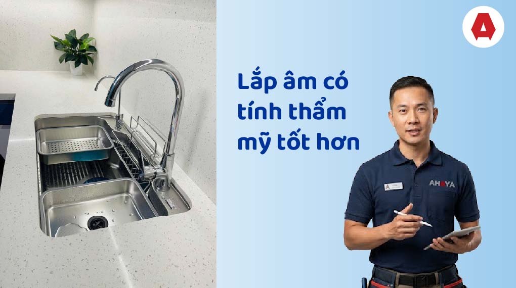 Nên lắp chậu rửa bát âm hay dương? 2