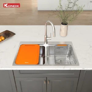 Bồn rửa chén Konox R50 Tari 7851TD - render