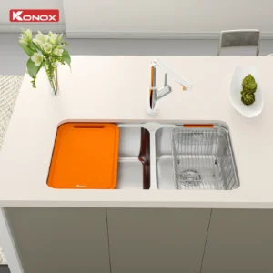Bồn rửa chén Konox R50 Tari 8246DU - render 1