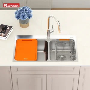 Bồn rửa chén Konox R50 Tari 8251TD - render