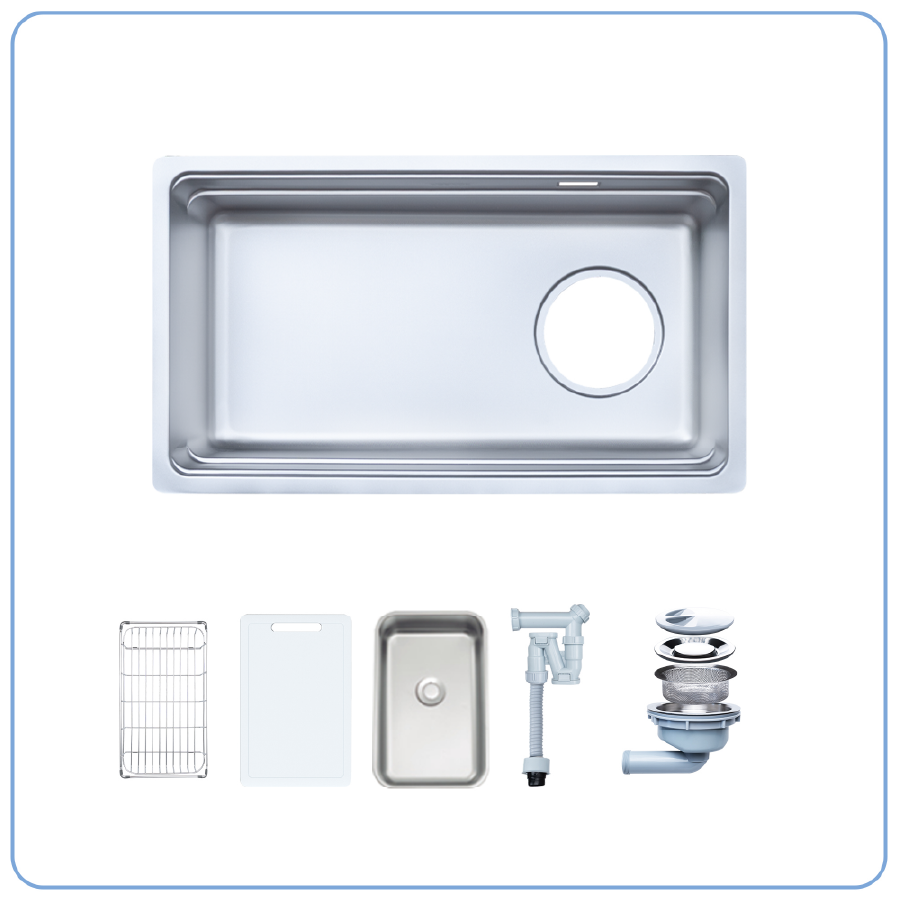 Bồn rửa chén Nobinox ARVO V676 - phụ kiện