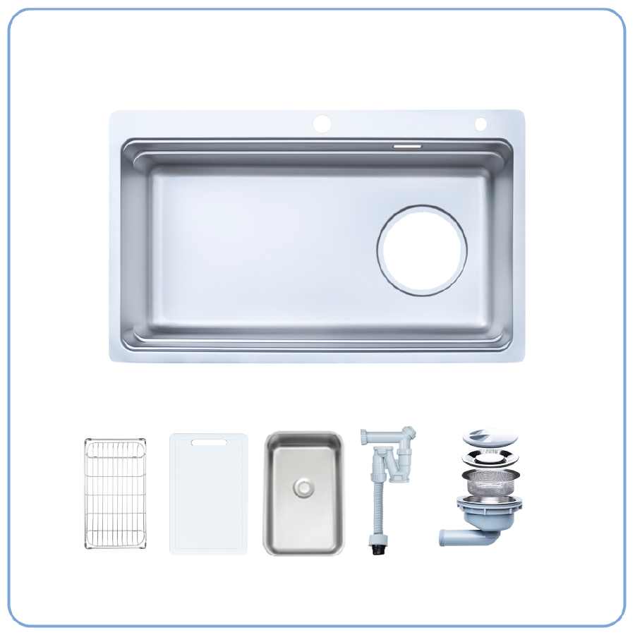 Bồn rửa chén NOBINOX ARVO V775 - phụ kiện