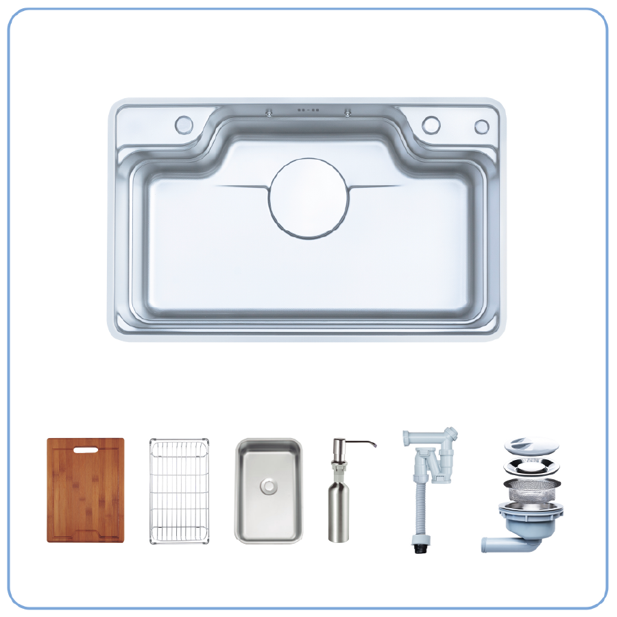 Bồn rửa chén NOBINOX LIKEN NL792D - phụ kiện
