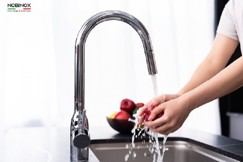 Vòi rửa chén Nobinox AQUA NX660N - thực tế 4