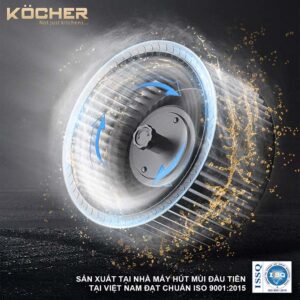 Alternative view of Máy hút mùi âm tủ Kocher 3D X3D-350D AUTO CLEAN