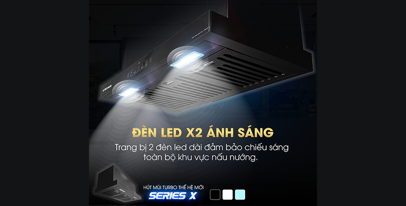 Máy hút mùi âm tủ Kocher TURBO X-350N - công nghệ